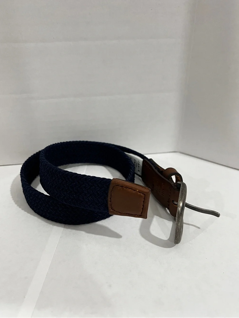 Janie and Jack Boys Braided Navy Blue Belt Size 2-3 Toddler With Buckle
